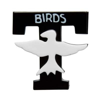 T- Birds Logo - Erstwilder T Birds Brooch