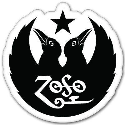 LED Zeppelin Circle Logo - Led Zeppelin Black Crowes ZOSO Vynil Car Sticker Decal