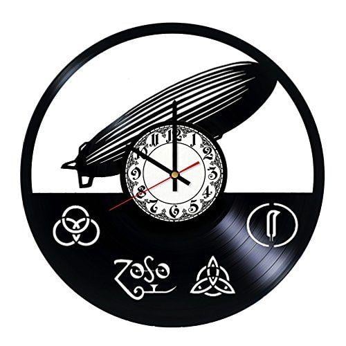 LED Zeppelin Circle Logo - Amazon.com: Led Zeppelin Emblem Art Vinyl Wall Clock-Unique Home ...