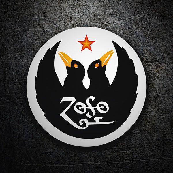 LED Zeppelin Circle Logo - Sticker Led Zeppelin IV - Zoso | MuralDecal.com