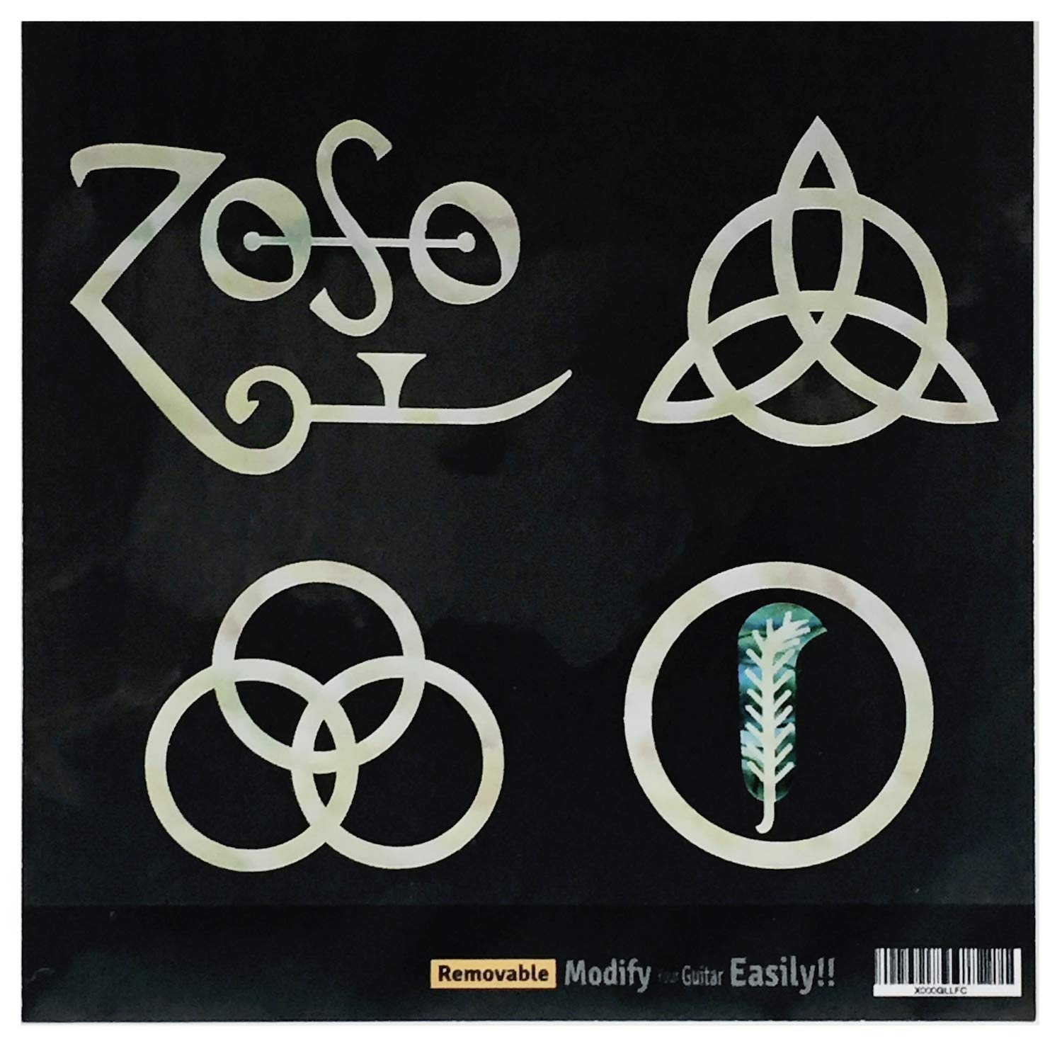 LED Zeppelin Circle Logo - Amazon.com: 4 symbols Led Zeppelin IV “ZOSO” Inlay Sticker Decals ...
