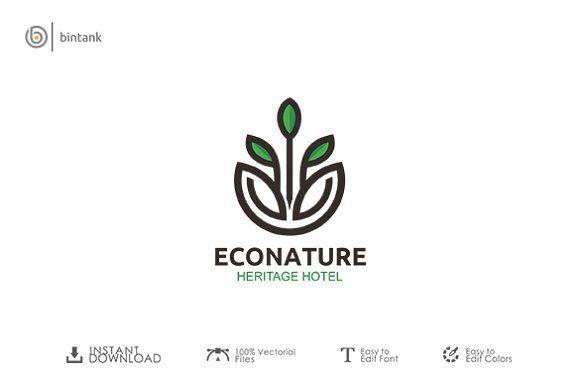 Nature Logo - Eco Nature Logo ~ Logo Templates ~ Creative Market