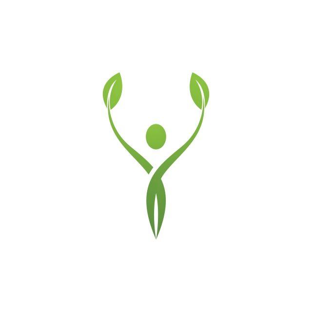 Nature Logo - Human Character Sign, health Care Logo Nature Logo Sign Green