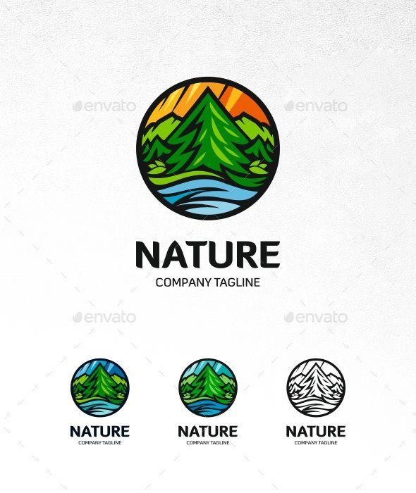 Nature Logo - Travel Logo Template. Logo templates, Logos