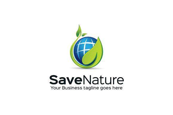 Nature Logo - Save Nature Logo Template ~ Logo Templates ~ Creative Market