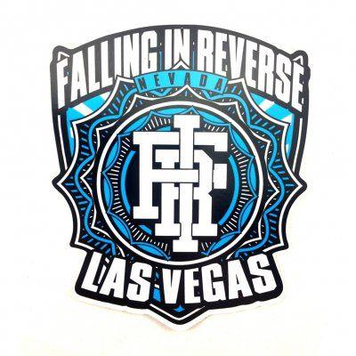 Falling in Reverse Logo - Blue Logo Sticker | Falling in reverse merch