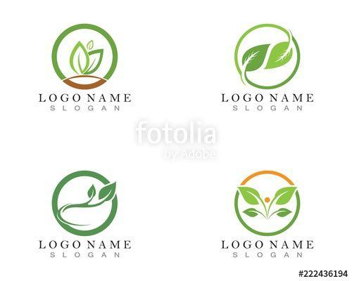Nature Logo - leaf green nature logo and symbol template