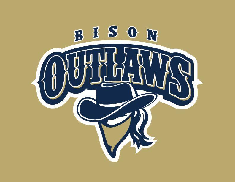 Yellow Outlaw Logo - outlaw logo | Outlaws Softball Logo The bison outlaws softball | Man ...
