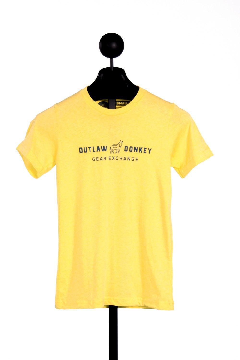 Yellow Outlaw Logo - Outlaw Donkey Bella 3001 Yellow Tshirt