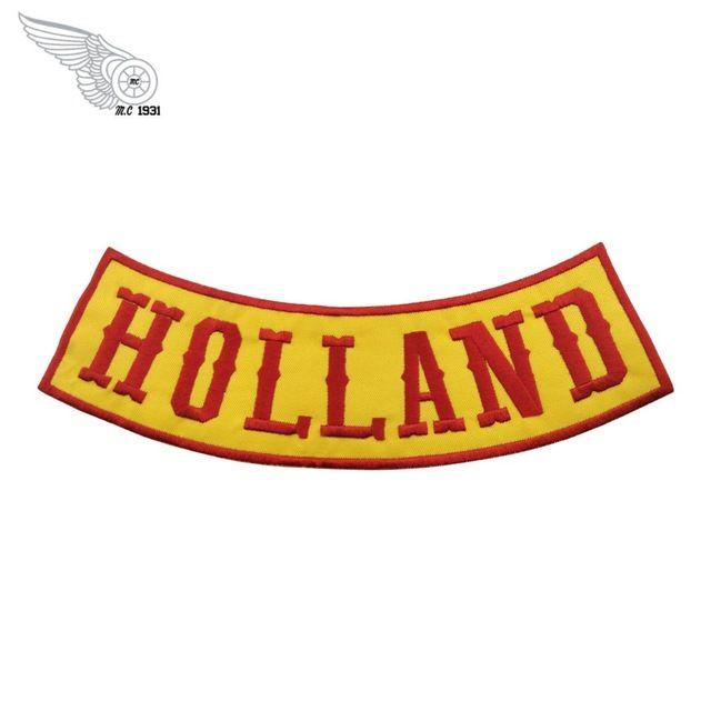 Yellow Outlaw Logo - Bandidos Outlaw Holland Rocker Patches Iron On Back of Jacket Patch