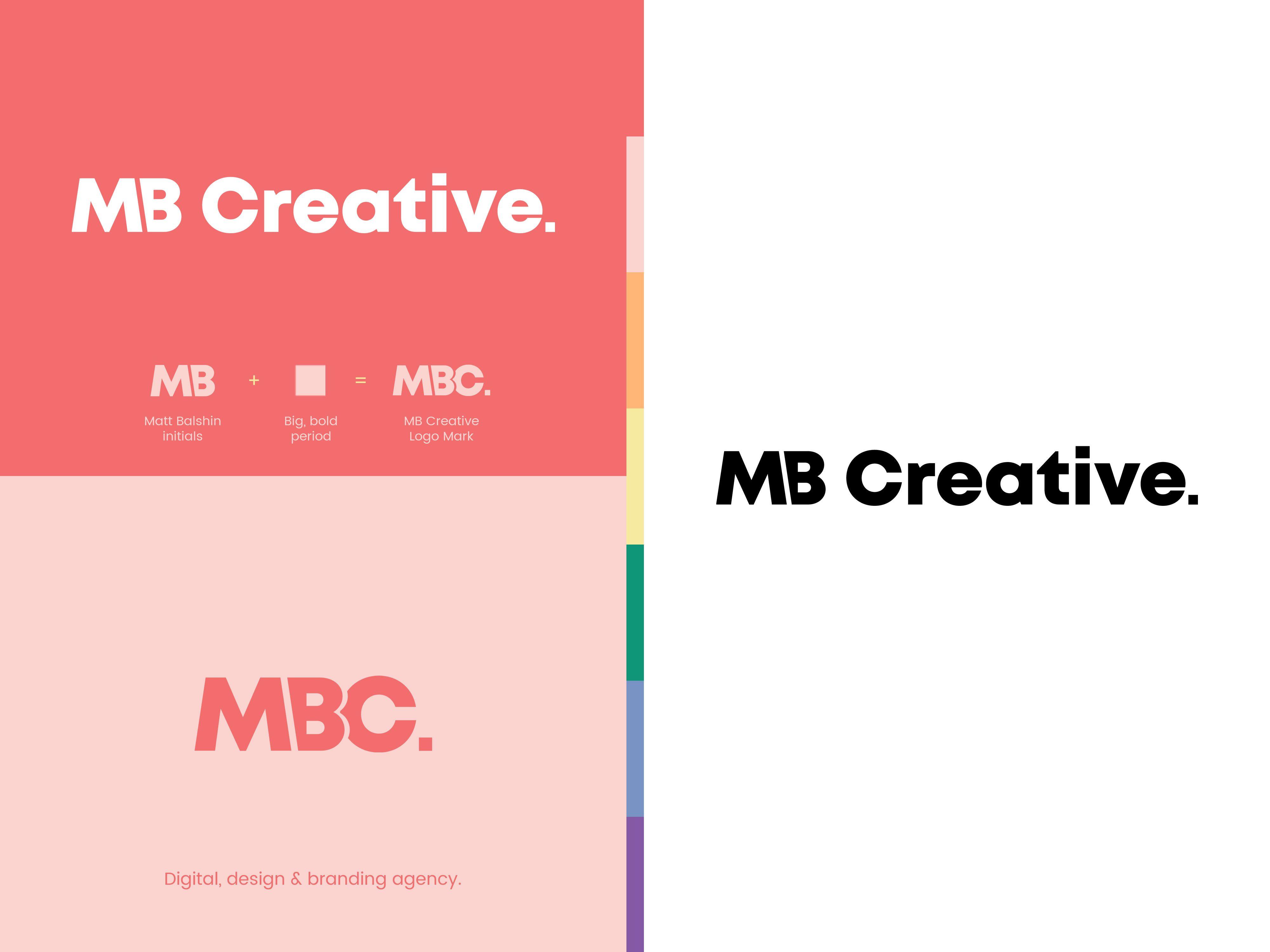 Pink MB Logo - Logo Design for MB Creative. A new brand #identity system for a ...