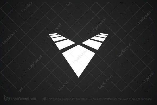 Black Letter V Logo - Letter V Logo