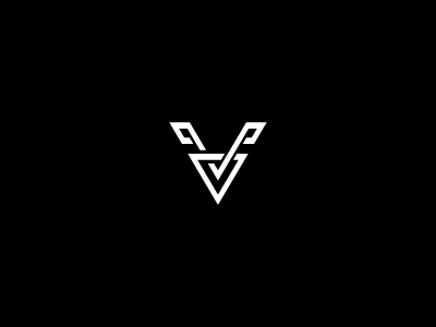 Black Letter V Logo - Letter V Twisted Concept Logo. Logos. Logos, Logo design, Lettering