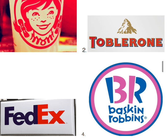 Other Hidden Logo - Wendy's hidden logo and 10 other well known logos with hidden