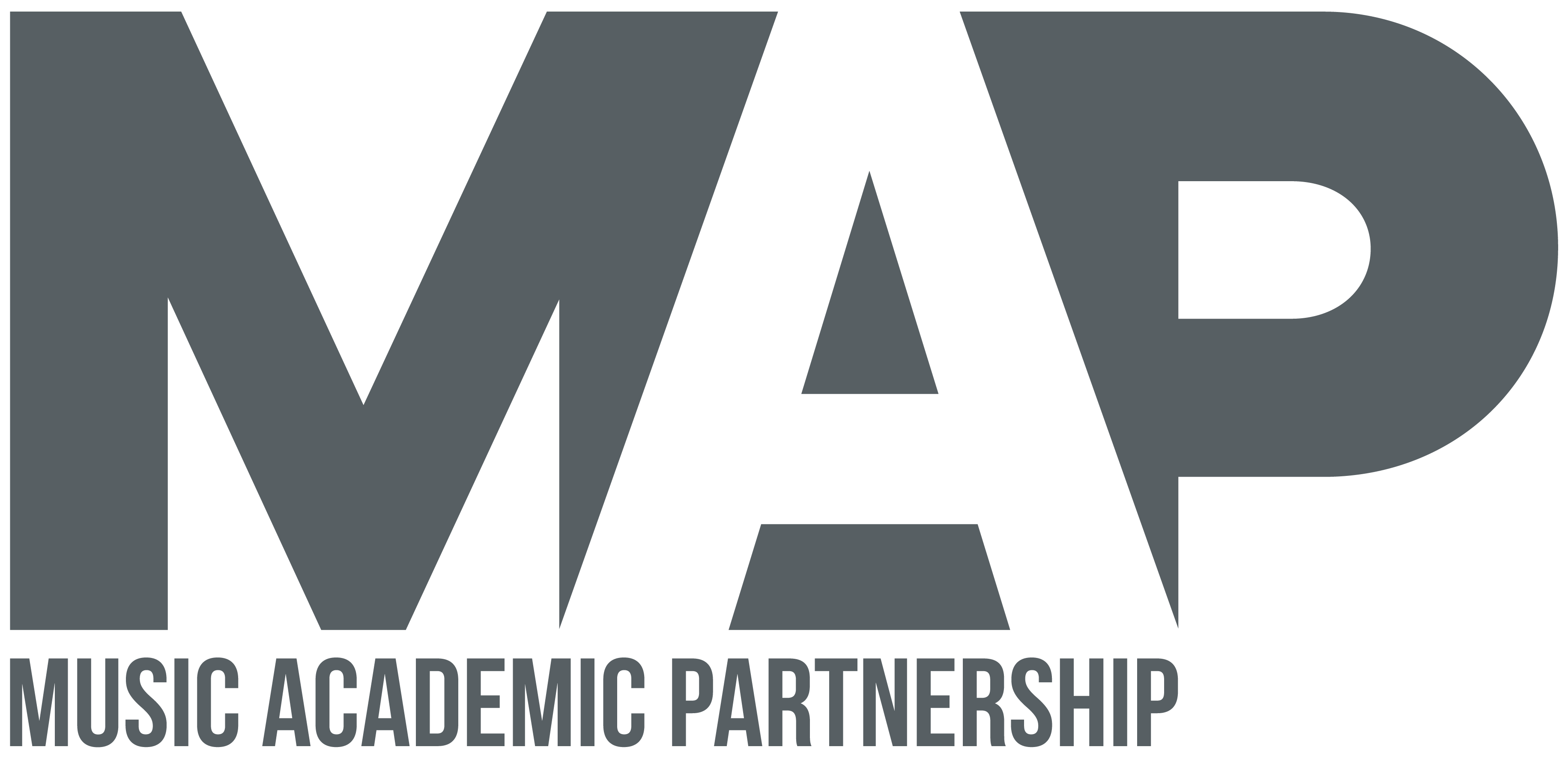 Black Map Logo - Music Academic Partnership: MAP - UK Music