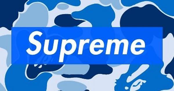 Blue Camo Supreme Logo - Bape x Supreme blue camo background - Album on Imgur