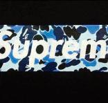 Blue Camo Supreme Logo - Supreme Bape Box Tee Blue Camo 21 Entertainment. Global