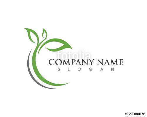 Tree Leaf Logo - Eco Tree Leaf Logo Template Stock Image And Royalty Free Vector