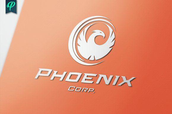 Corporate Aircraft Logo - Phoenix Corporate Logo Template Logo Templates Creative Market