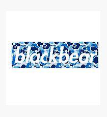 Blue Camo Supreme Logo - Supreme Black Box Logo Photographic Prints