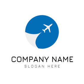 Blue Airplane Logo - Free Airplane Logo Designs | DesignEvo Logo Maker