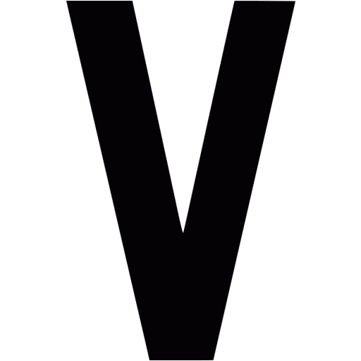 Black Letter V Logo - Black letter v icon black letter icons