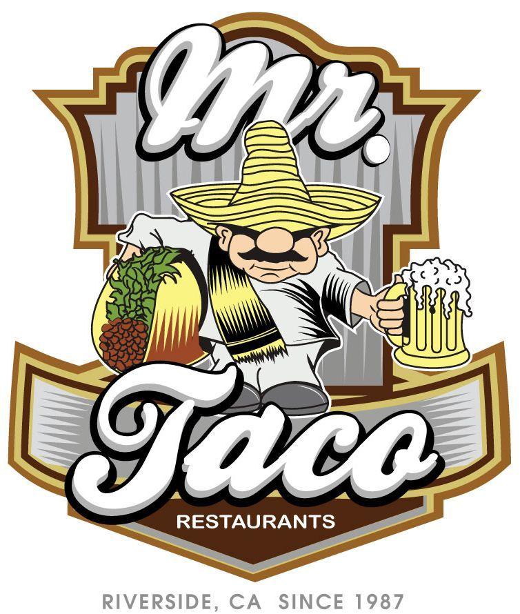 Taco Logo - Mr Taco Logo | Logo Design | Logos, Logo design, Tacos
