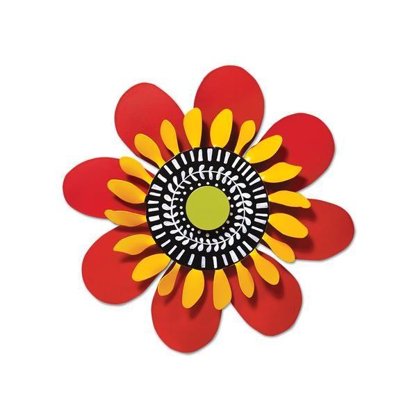 Red and Yellow Flower Looking Logo - 13