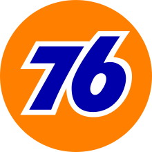 Orange and Blue 76 Logo - 76 (gas station)