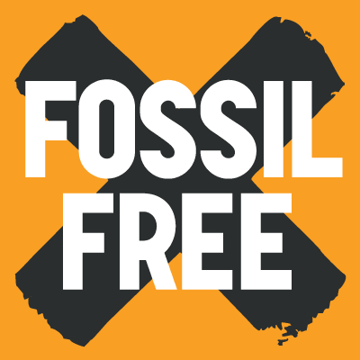 Orange and White Square Logo - Fossil Free – Logos