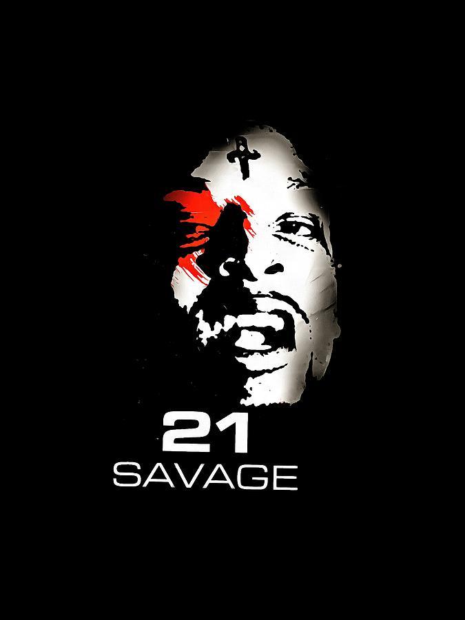Issa 21 Savage Logo - 21 Savage Issa Digital Art by Darius Wolfgang