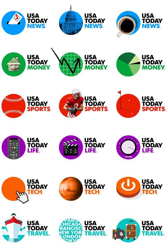 Old Usa Logo - Brand New: USA TODAY for Tomorrow