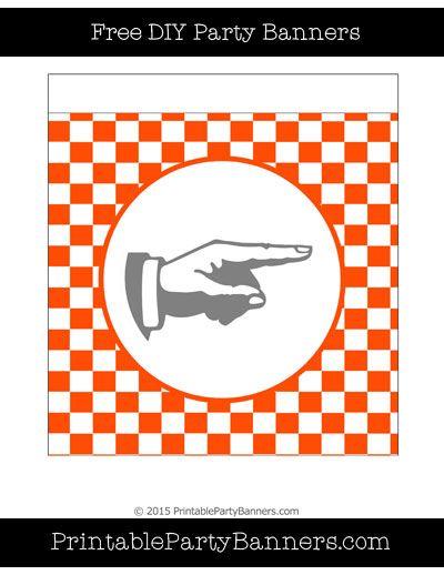Orange and White Square Logo - Orange and White Square Checkered Left Hand