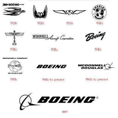 Old Boeing Logo - Best Ad: Evolution of Logos