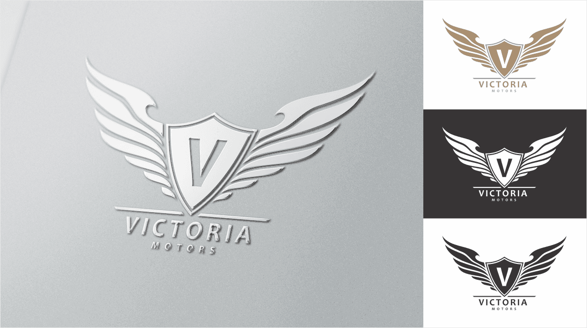 Black Letter V Logo - Victoria - Motors (Letter V) Logo V2 - Logos & Graphics