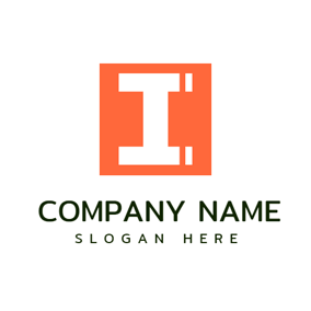 Orange and White Square Logo - Free Square Logo Designs | DesignEvo Logo Maker