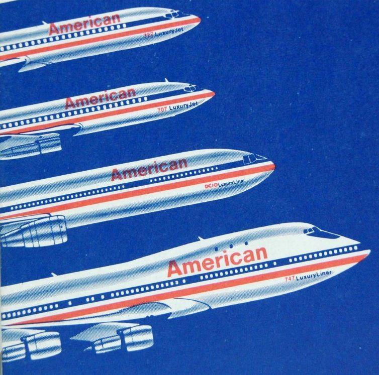 Old Boeing Logo - American Airlines old logo. Funny how the 747 is there. Long