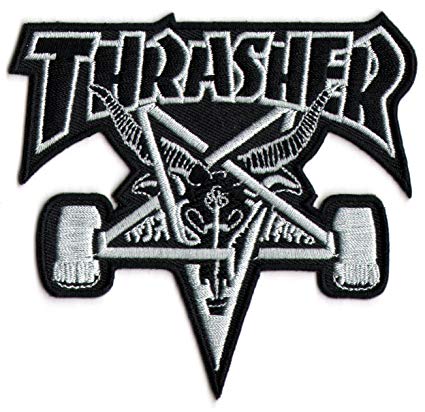 Thrasher Skateboard Logo - Amazon.com: Thrasher Skateboard Magazine Punk Rock Music Skateboard ...