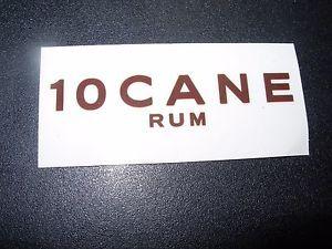 Rectangle S Logo - CANE RUM ten Brown Rectangle Logo STICKER decal craft beer