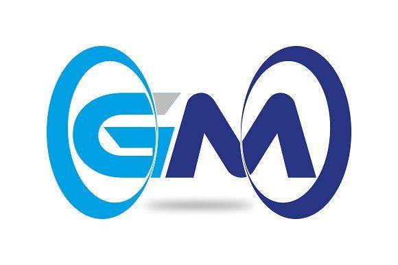 New GM Logo - Modern GM Letter Logo Template Logo Templates Creative Market