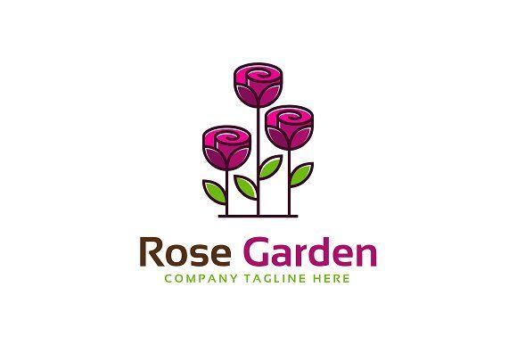 Garden Logo - Rose Garden Logo Template ~ Logo Templates ~ Creative Market