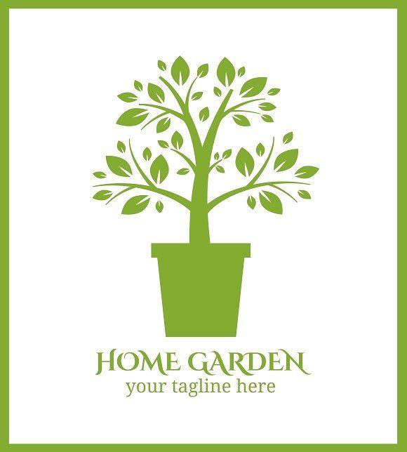Garden Logo - Home garden logo Graphics Creative Market