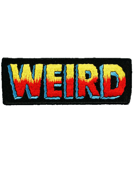Get Weird Logo - WEIRD logo patch!. Store Hole!