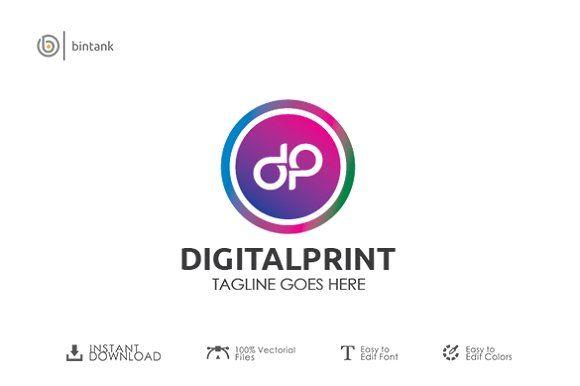 Digital Printing Logo - Digital Print Logo Logo Templates Creative Market