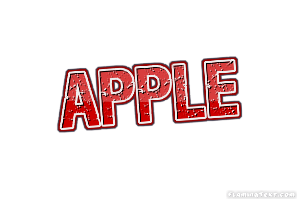 Apple Word Logo - apple Logo. Free Logo Design Tool from Flaming Text