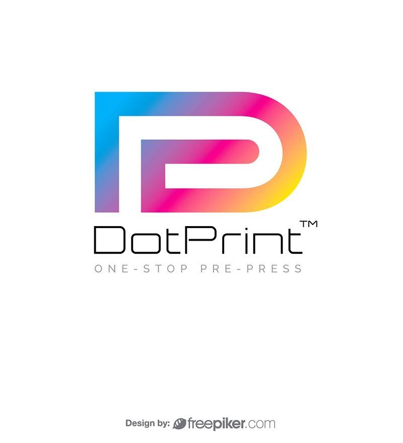 Printing Press Logo - Freepiker | dot print digital printing house logo