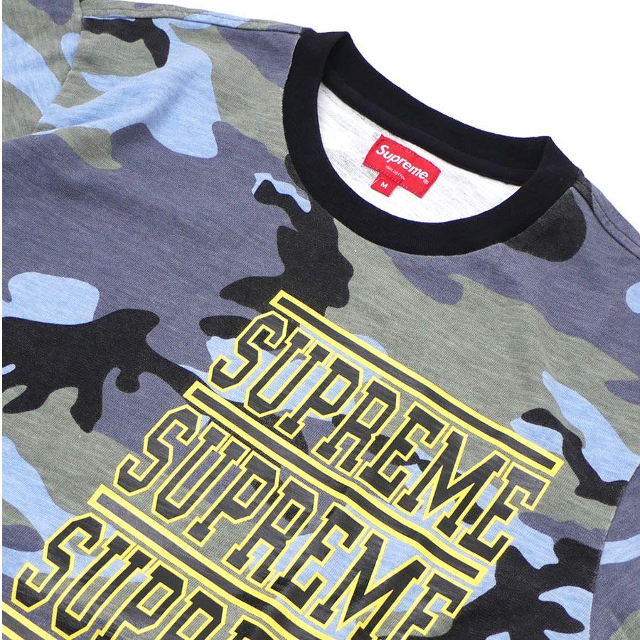 Blue Camo Supreme Logo - FRESH STORE: SUPREME (シュプリーム) Stacked L S Top (long Sleeves T
