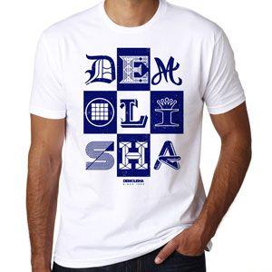 White People with Blue Square Logo - TShirt Demolisha 