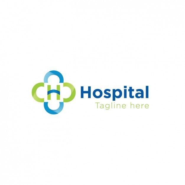 Blue Hospital Logo - Hospital logo in green and blue Vector