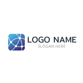 White People with Blue Square Logo - Free Square Logo Designs | DesignEvo Logo Maker